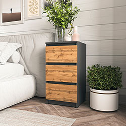 Фото Тумба приліжкова Т 216 3 шухляди