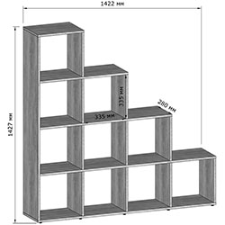Фото Стелаж драбинка GT40 на 10 комірок