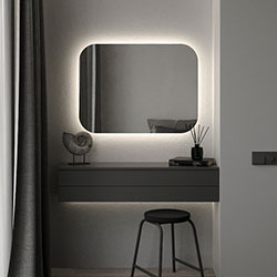 Фото Дзеркало Мадрид 1200х600 Кнопка