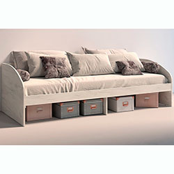 Фото Ліжко Брайт 80х200 Дуб Крафт Білий