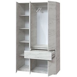 Фото Шафа Брайт 1221х520х2000 Дуб Крафт Білий