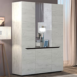 Шафа Аякс 1350 Дуб Крафт Білий + Венге