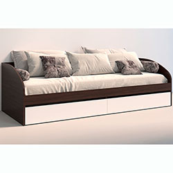 Фото Ліжко Брайт 80х200 Венге Магія