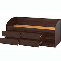 Фото Ліжко-комод Брайт 4 шухляди 80х200 Венге Магія