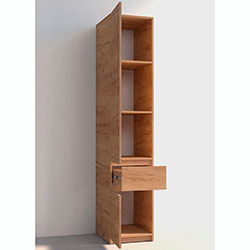 Фото Шафа Брайт 400х520х2000 Дуб Крафт Золотий