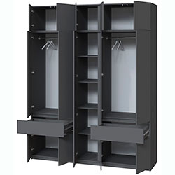 Фото Шафа Брайт 2021х520х2400 Антрацит