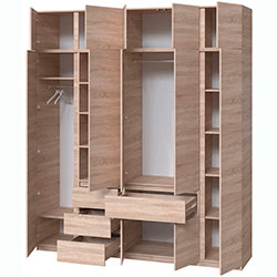 Фото Шафа Брайт 2221х520х2400 Дуб Сонома