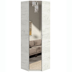 Фото Шафа кутова Тетріс 620х620х2000h Дуб Крафт Білий