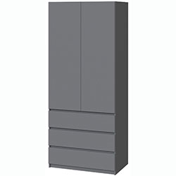 Шафа Брайт 900х520х2000 Антрацит