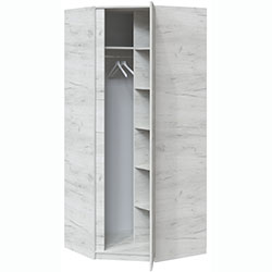 Фото Шафа кутова Брайт 850 Дуб Крафт Білий