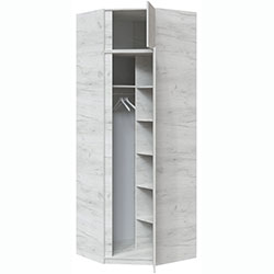 Фото Шафа кутова Брайт 850 Дуб Крафт Білий