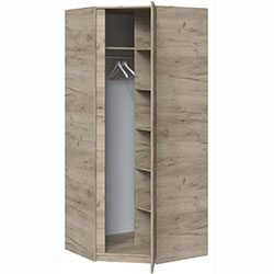 Фото Шафа кутова Брайт 850 Дуб Крафт Сірий