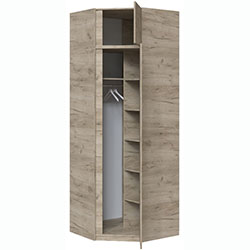 Фото Шафа кутова Брайт 850 Дуб Крафт Сірий