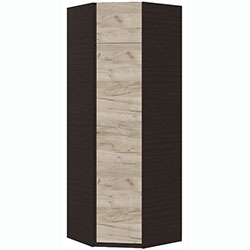 Фото Шафа кутова Брайт 850 Венге + Дуб Крафт Сірий
