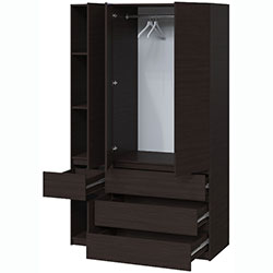 Фото Шафа Брайт 1300х520х2000 Венге Магія