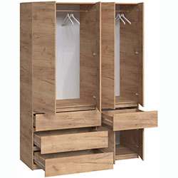 Фото Шафа Брайт 1500х520х2000 Дуб Крафт Золотий