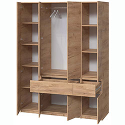 Фото Шафа Брайт 1621х520х2000 Дуб Крафт Золотий