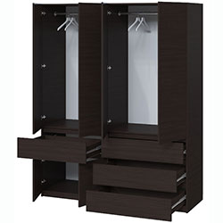 Фото Шафа Брайт 1700х520х2000 Венге Магія