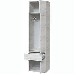 Фото Шафа Брайт 600х520х2400 Дуб Крафт Білий