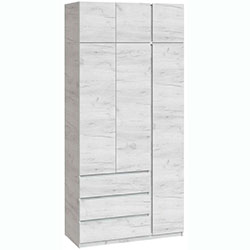 Шафа Брайт 1200х520х2400 Дуб Крафт Білий