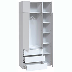 Фото Шафа Брайт 1200х520х2400 Білий