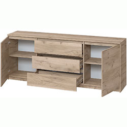 Фото Комод Брайт 1800 Дуб Крафт Сірий