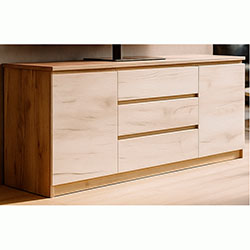 Комод Брайт 1800 Дуб Крафт Сірий + Дуб Крафт Білий