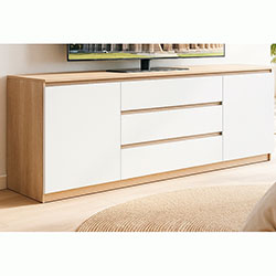 Комод Брайт 1800 Дуб Сонома + Білий