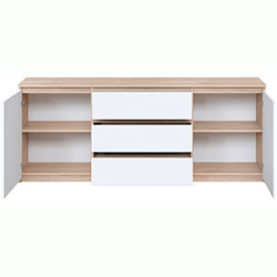 Фото Комод Брайт 1800 Дуб Сонома + Білий