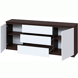 Фото Комод Брайт 1800 Венге + Білий