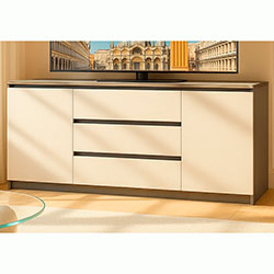 Фото Комод Брайт 1800 Антрацит + Білий