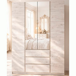 Шафа Брайт 1640х520х2000 Дуб Крафт Білий