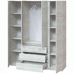 Фото Шафа Брайт 1640х520х2000 Дуб Крафт Білий