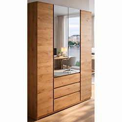 Шафа Брайт 1640х520х2000 Дуб Крафт Золотий