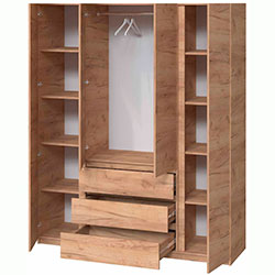 Фото Шафа Брайт 1640х520х2000 Дуб Крафт Золотий