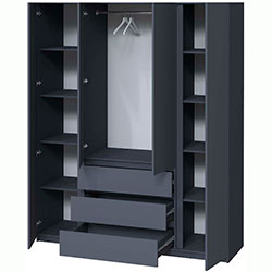 Фото Шафа Брайт 1640х520х2000 Антрацит