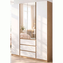 Шафа Брайт 1640х520х2000 Дуб Сонома + Білий