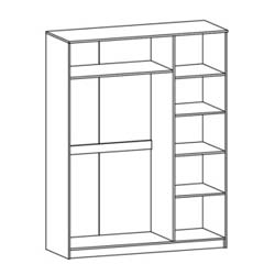 Фото Шафа 3Д Вероніка Дуб Сонома