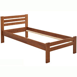 Фото Ліжко дерев’яне Алекс 90х200 Горіх Світлий