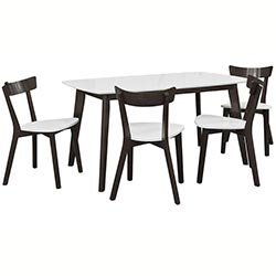 Фото Стіл кухонний розсувна Сіті-1500 Венге + Білий