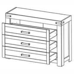 Фото Комод 3Ш Мортіз / Mortiz