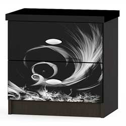 Фото Тумба приліжкова (2 шт.) Єва Венге Темний