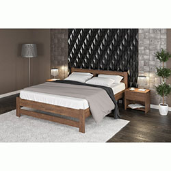 Фото Ліжко дерев’яне Верона 140х200 Горіх Світлий