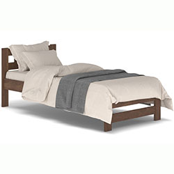 Фото Ліжко дерев’яне Верона 90х200 Бук Горіх Світлий