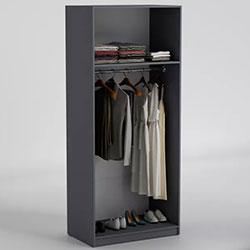 Фото Шафа 2-х дв Luna / Луна Антрацит