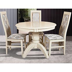 Фото Стіл обідній Престиж розкладний Слонова Кістка