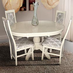 Фото Стіл обідній Престиж розкладний Слонова Кістка