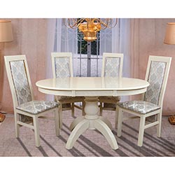 Фото Стіл обідній Престиж розкладний Слонова Кістка