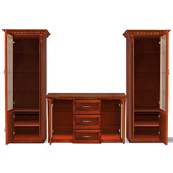 Фото Вітальня з комодом 2Д3Ш Фрідом Горіх