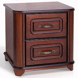 Фото Тумба приліжкова Феліція Еліт Темний Горіх Патина